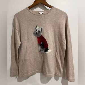 J. JILL Schnauzer Terrier Lightweight Sweater